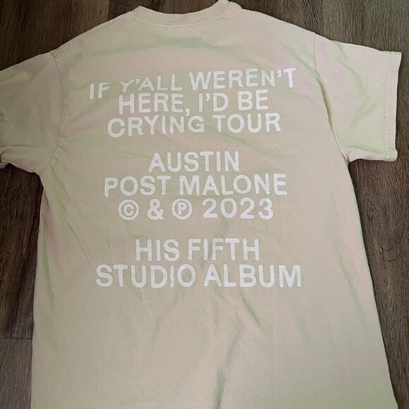 Post Malone 2023 Austin Tour If Y’all Weren’t Here T-Shirt Size M - Picture 2 of 6
